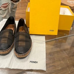 Women’s Fendi Espadrilles Size 38 Brown